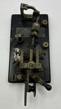 Chiave Telegrafica Vintage Antica Macchina Vibroplex Codice Morse n. 72597 Steampunk