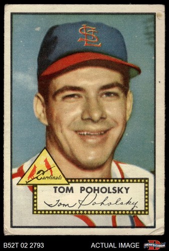 1952 topps 242 tom poholsky - 1952,