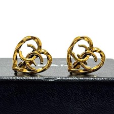 Chanel heart earrings - earrings, cc