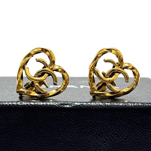 Chanel orecchini cuore logo - chanel, cc