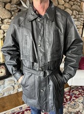 Trench coat uomo pelle