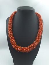 Antica collana donna vero corallo rosso di Sardegna naturale Corallo Antico 