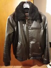 GIUBBOTTO PELLE SCHOTT, TAGLIA M, NESSUN DIFETTO, COLLO E GILET REMOVIBILI 