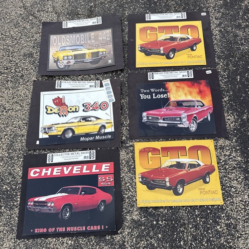 Vintage muscle car metal - vintage,