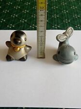 Lotto 2x Thun Animali Balena e Pinguino con Cuore Fuori Produzione Vintage Raro