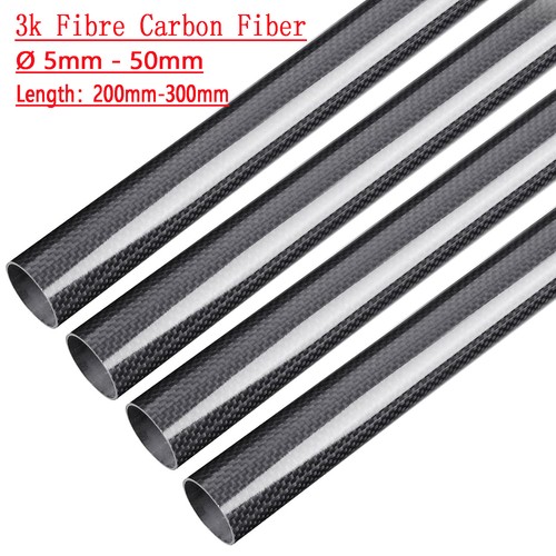 Tubo fibra carbonio - fibra, lucido