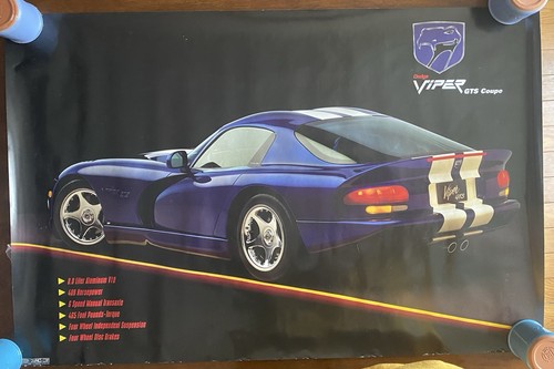 Poster vintage dodge viper gts - dodge,