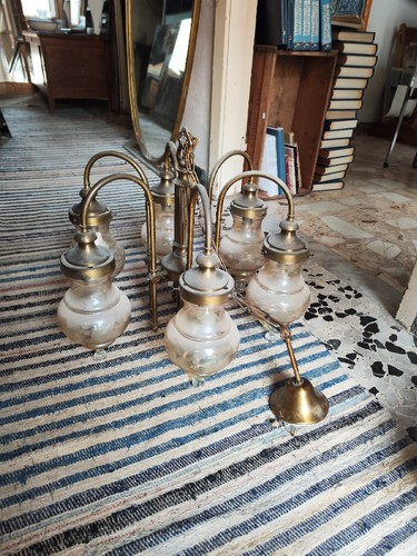 Lampadario ottone integro - in,