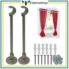 Parpyon 2 Supporti Per Bastoni Tende In Metallo, Staffe Bastone Tenda 20-22mm