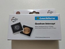 Leuchtturm CAPSULE CONTENITORI ASTUCCI QUADRATI X MONETE QUADRUM INTERCEPT 24 MM