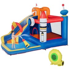 Outsunny Gioco Gonfiabile per Bambini 3-8 Anni con Borsa 11 Paletti e Toppe