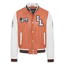 Uomo Marrone Baseball Pelle