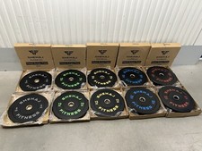 Set 150KG Paracolpi Piastre Pesi Olimpiche in Gomma Palestra Sollevamento Pesi CrossFit