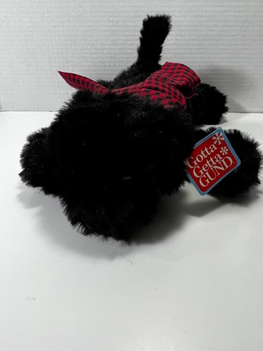 Gund black dog lab peluche - black,