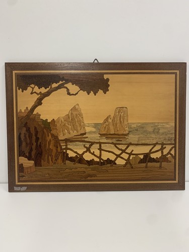Quadro legno intarsiato - legno,