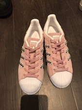 Adidas Nr 37,5 Nuove Rosa Customizzate Con Borchie