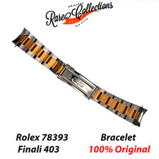 USED Usato Bracciale Bracelet Rolex 78393 Finali 403 Acciaio Oro 20mm 16523 V6 D
