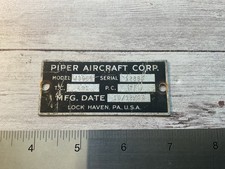 TARGA NOME DATI AEREO CUB