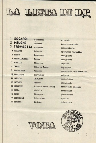 Volantino anni elezioni - anni, '80