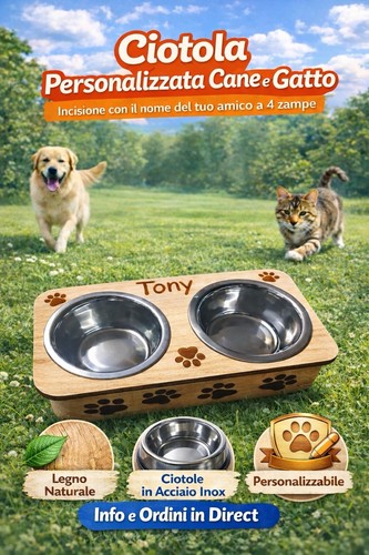 Ciotola personalizzata cane - ciotola,
