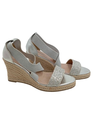 Zeppe donna argento glitter - argento,