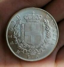 REGNO D'ITALIA 5 LIRE 1873 ROMA STUPENDO FALSO ARGENTATO FS OTTIMA MANIFATTURA
