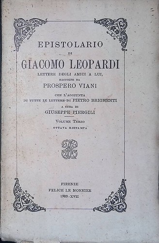 Epistolario giacomo - epistolario, di