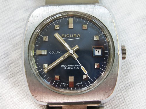 Sicura collins diver 17jewels - collins,
