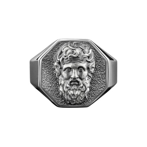 Anello argento lucido - in, zeus