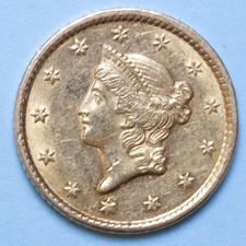 AMERICA DOLLARO 1849 LIBERTY HEAD SPL ORO GOLD COIN COLLEZIONE NUMISMATICA