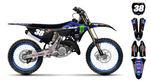 Kit grafica yamaha yz125 yz250 - grafica,