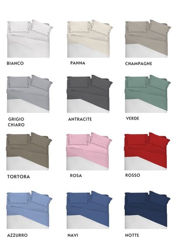 Completo letto tinta unita - letto,