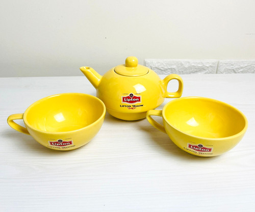 Set vintage lipton - lipton, yellow