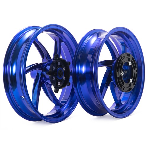 Blu cerchi ruote anteriore - blu,