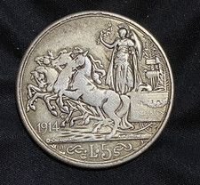 5 Lire Quadriga Briosa   1914