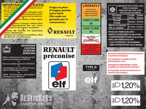 Kit adesivi labels - adesivi, restauro