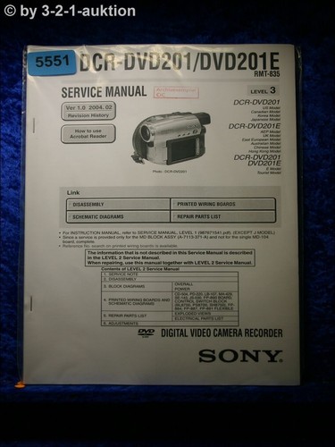 Sony service manual dcr dvd201 - sony,