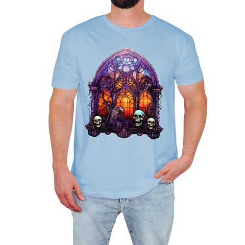 Shirt uomo teschio gotico - t-shirt,