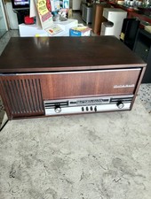 Radio d'epoca a valvole Minerva RIM  Radio A Volvole Radio Vintage  + Giradischi