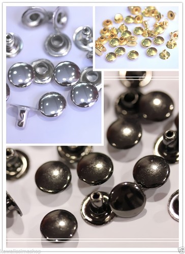 200pz borchie sfuse piatte - , con