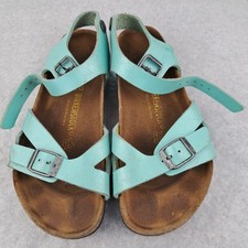 Sandali Birkenstock colore blu numero 33 da bambina