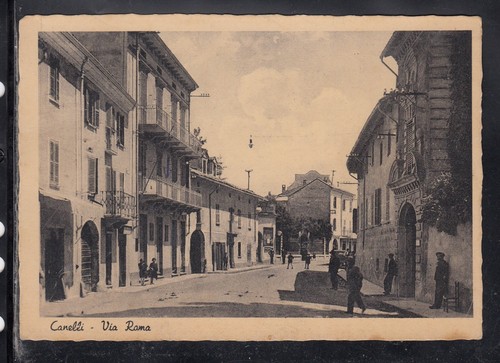 Cartolina canelli via - cartolina,