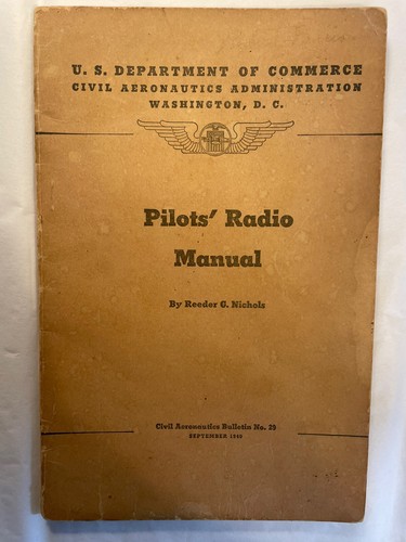 Manuale radio pilota - radio, 1940