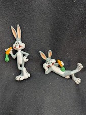 Set 2 Figurine Bugs Bunny Looney Tunes Vintage 1988 1 proprietario