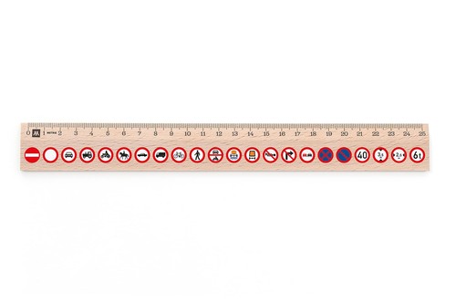 Righello legno cartello - legno,,