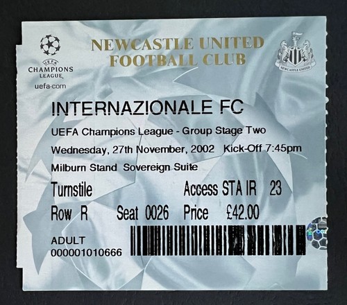 Biglietto newcastle united - united, v