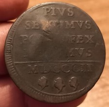 Coin Baiocco 1802, Papal State