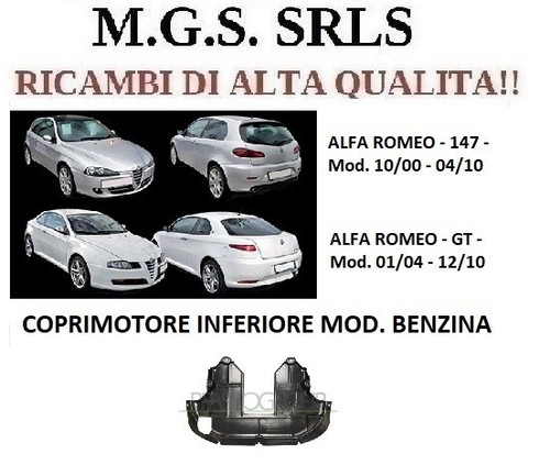 Riparo coprimotore inferiore - riparo,