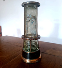 Lampada decanter da minatore vintage