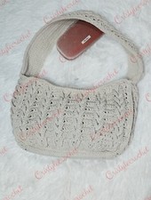 CROCHET HANDMADE BAG ISPIRATA DA "MIU MIU" BORSA FATTA A MANO CON UNCINETTO 